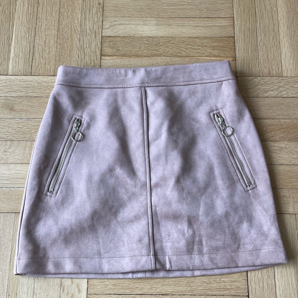 Forever21 Nude Suede-like Skirt